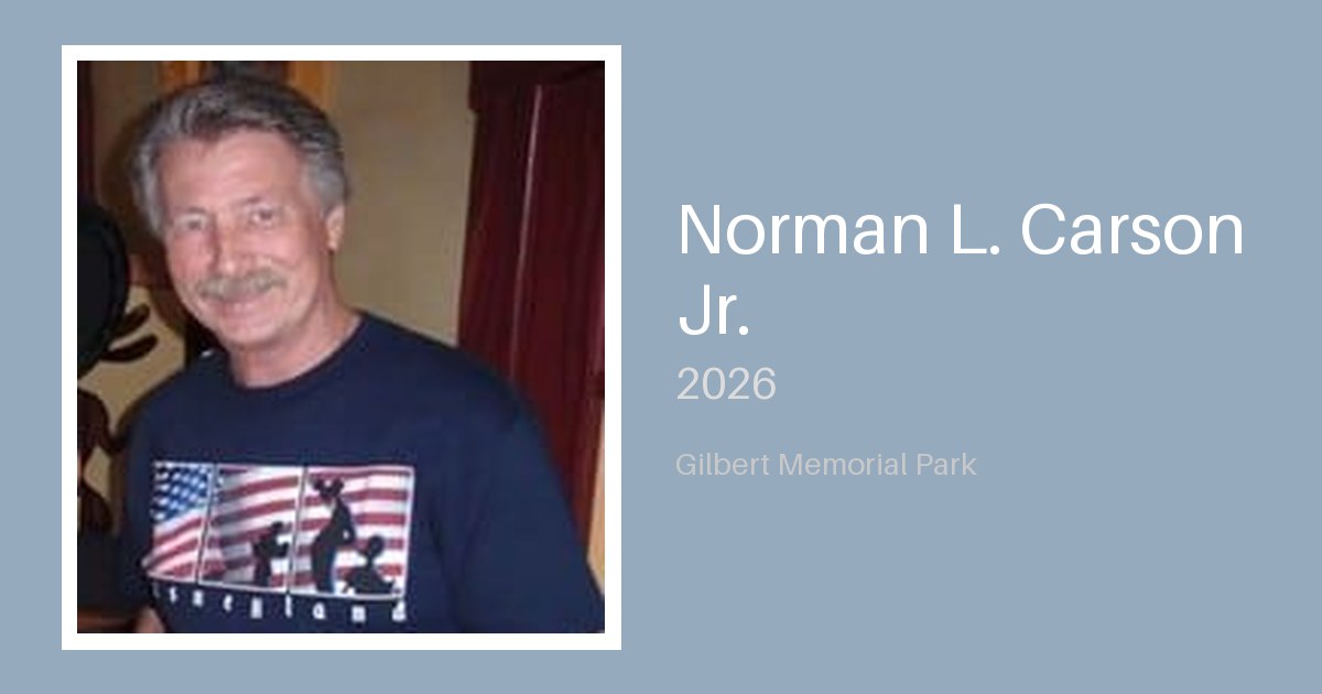 Norman L. Carson Jr. - Gilbert-Memorial-Park