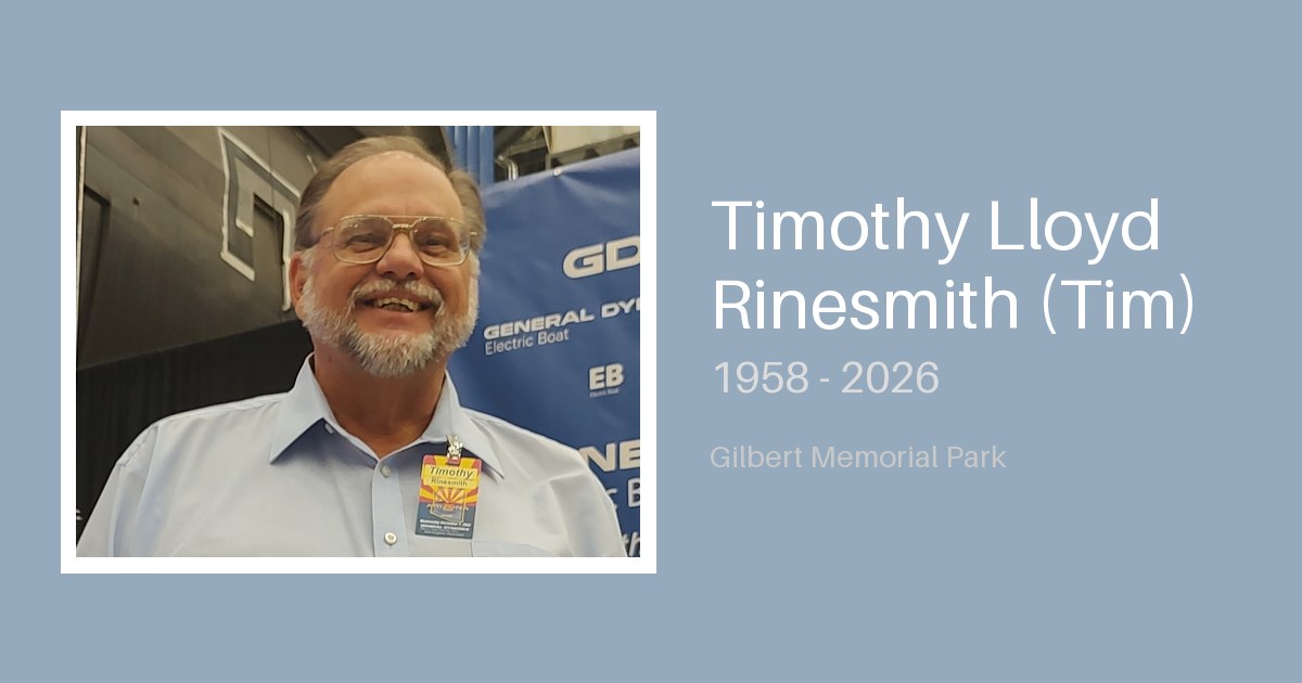 Timothy Lloyd Rinesmith (Tim) - Gilbert-Memorial-Park