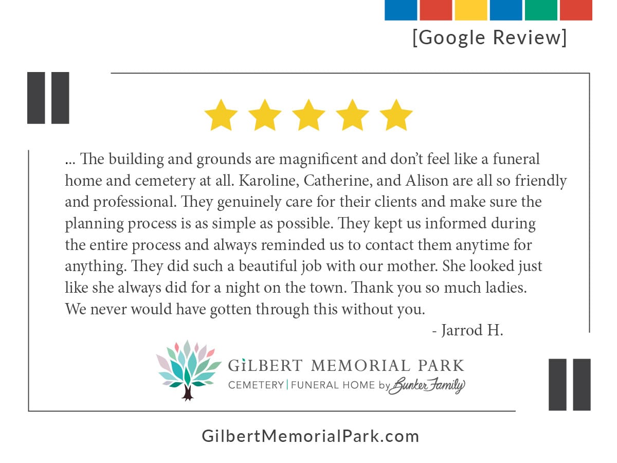 Funeral Home Serving Families in and Near Gilbert, AZ