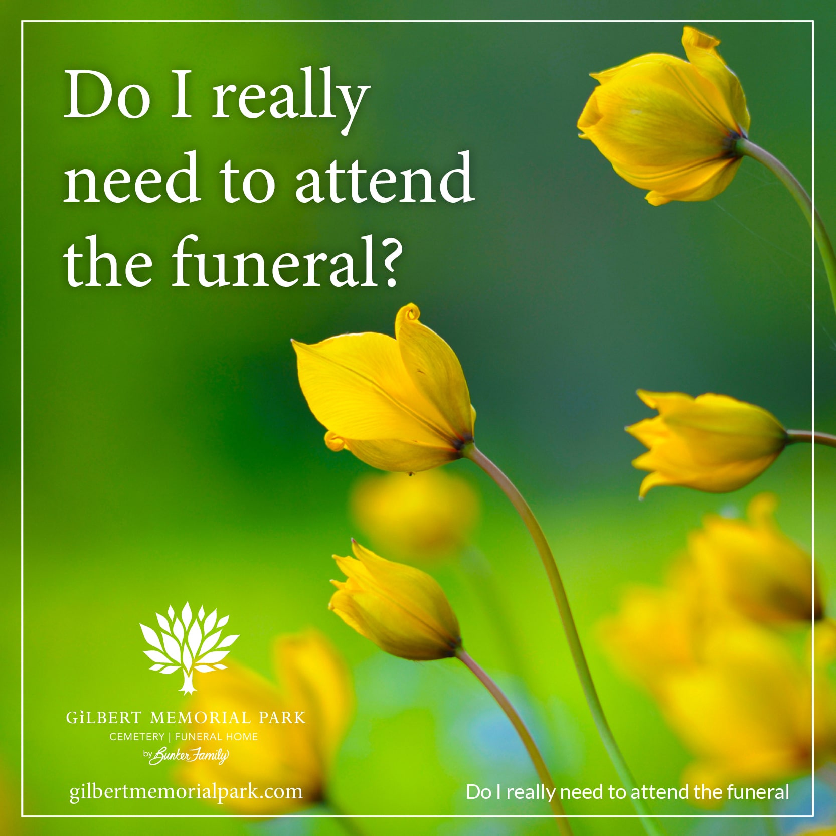 Do I Really Need to Attend the Funeral?