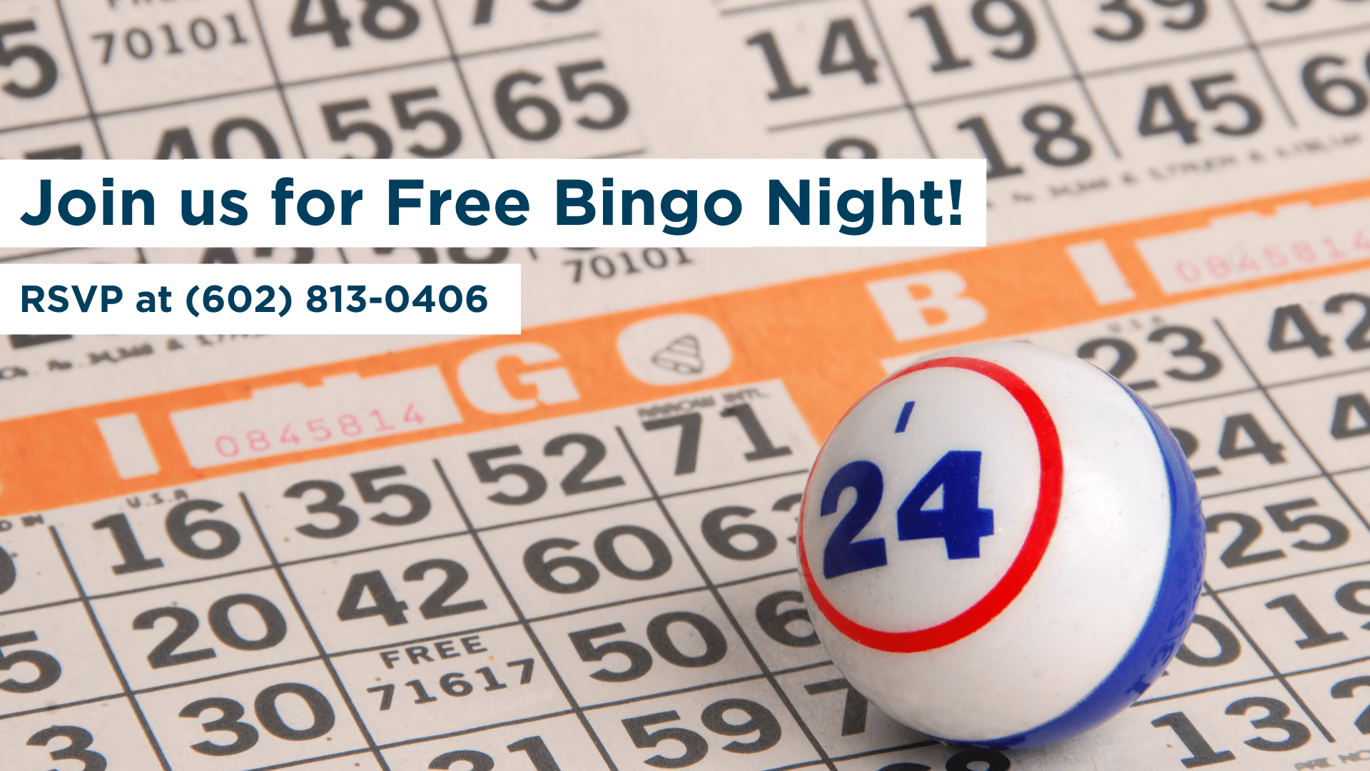 Join us for a FREE Bingo Night!